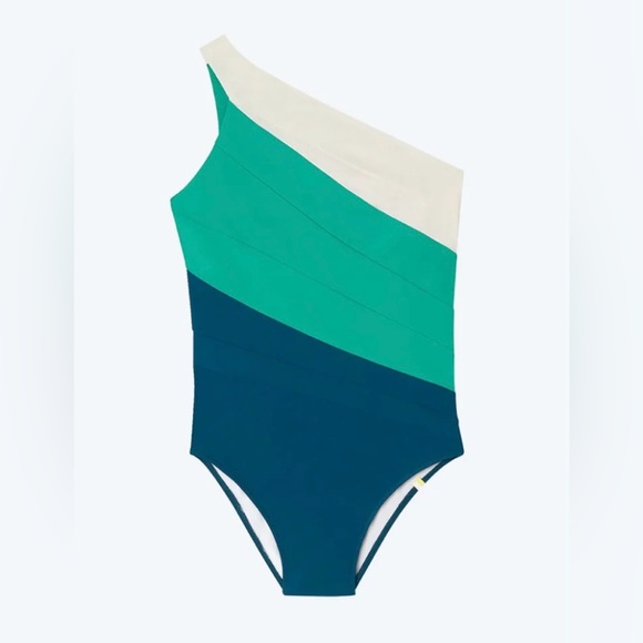 Summersalt “The Sidestroke” one piece Swimsuit women’s 14, NWT, sea color tones - Picture 1 of 9